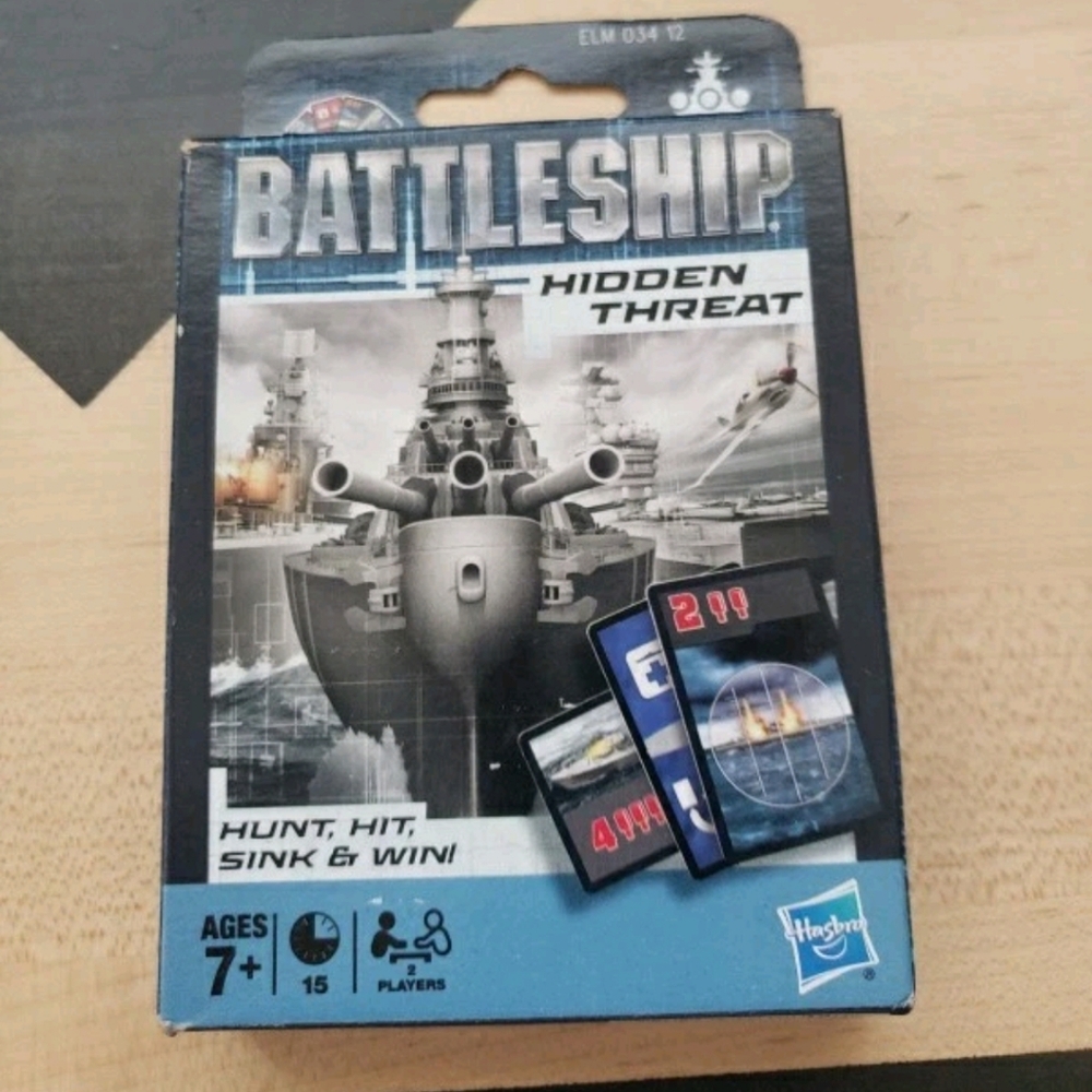 Hasbro Battleship Hidden Threat Card Game For Travel